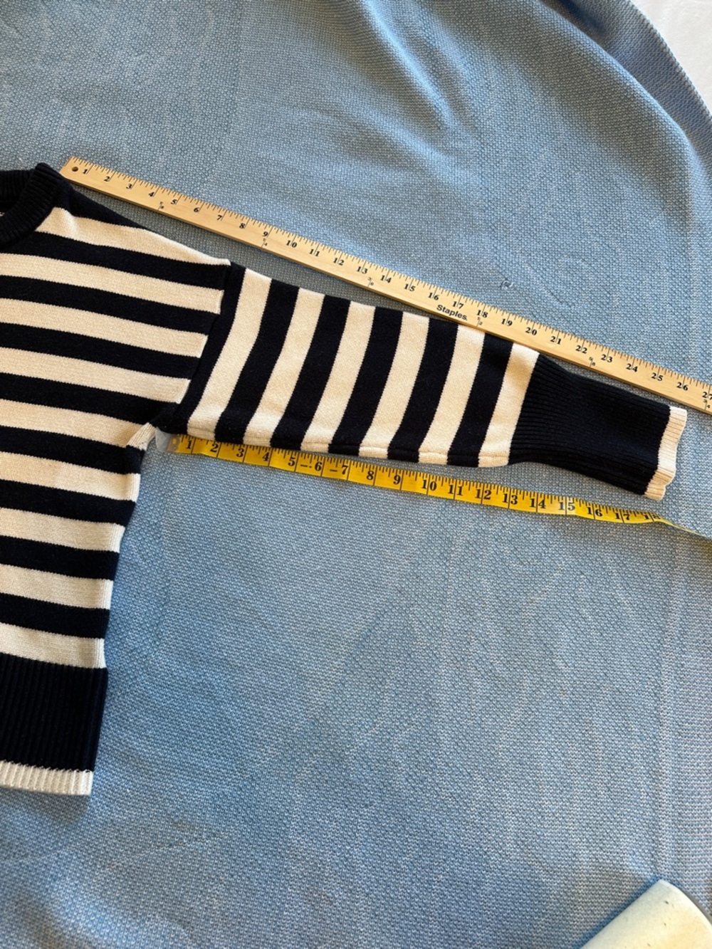 Philosophy Navy & White Striped Crewneck Sweater- Large- soft - Picture 9 of 10